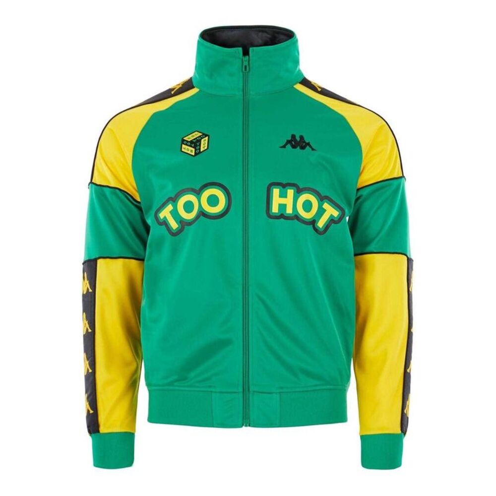 Kappa Mens Too Hot Jacket / Bright Yellow/Black